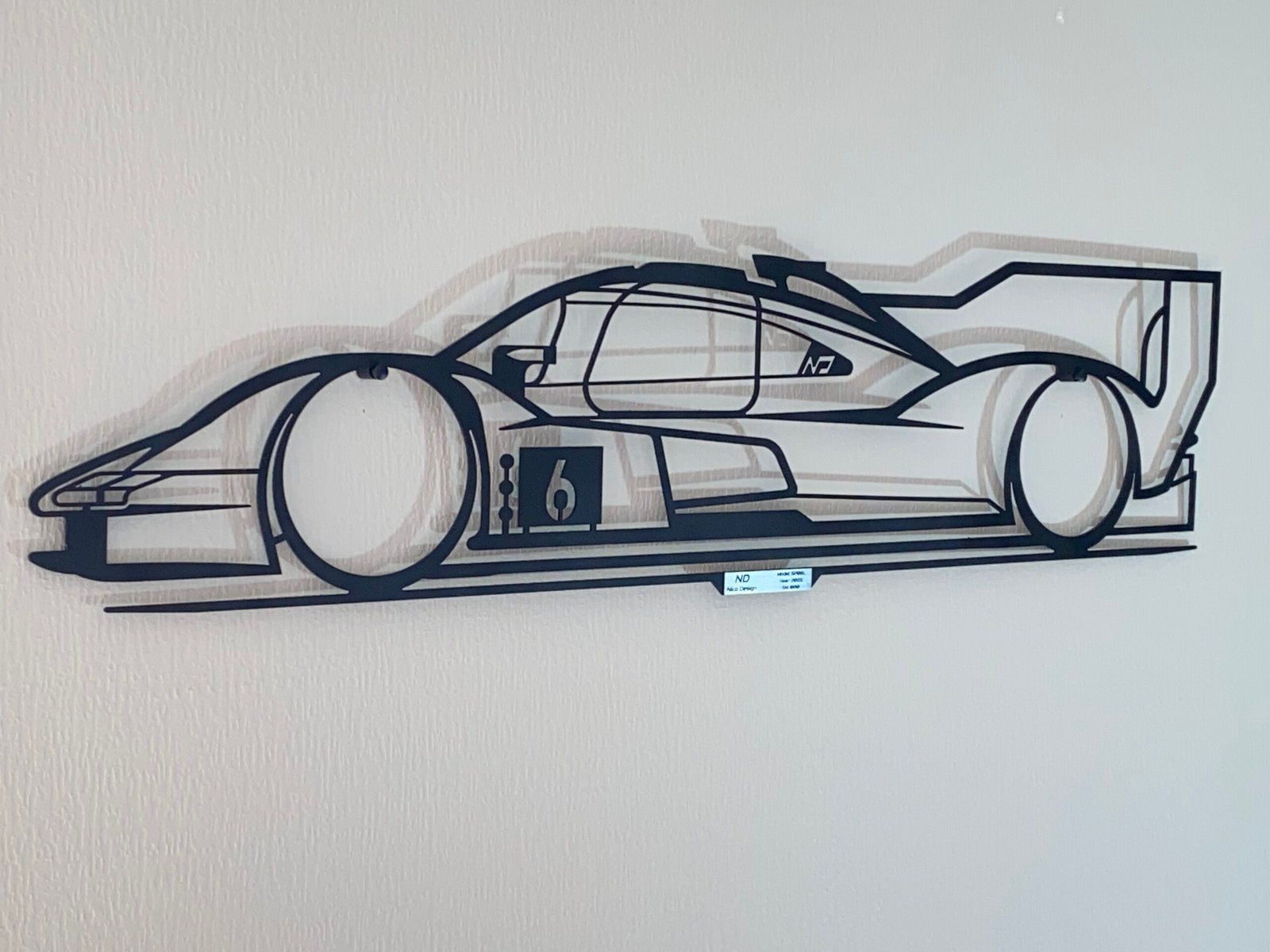 Décoration murale – Prototype de course numéro 6 – Image 3