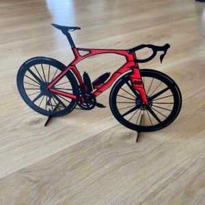 Silhouette vélo aéro en métal – Image 2