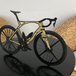 Silhouette vélo aéro en métal