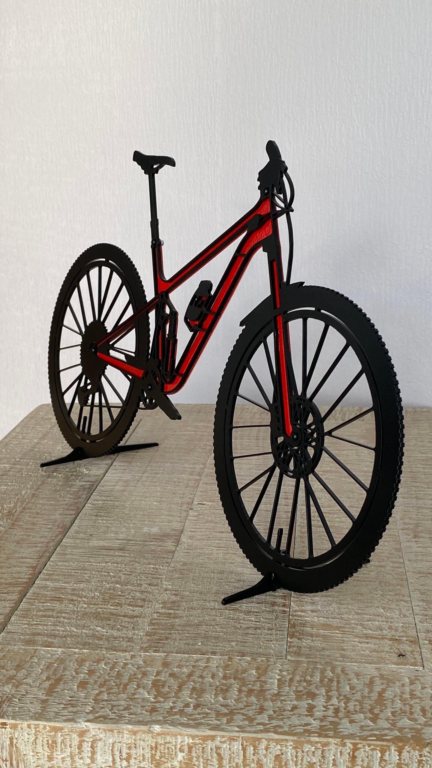 Silhouette vélo VTT en métal – Image 6