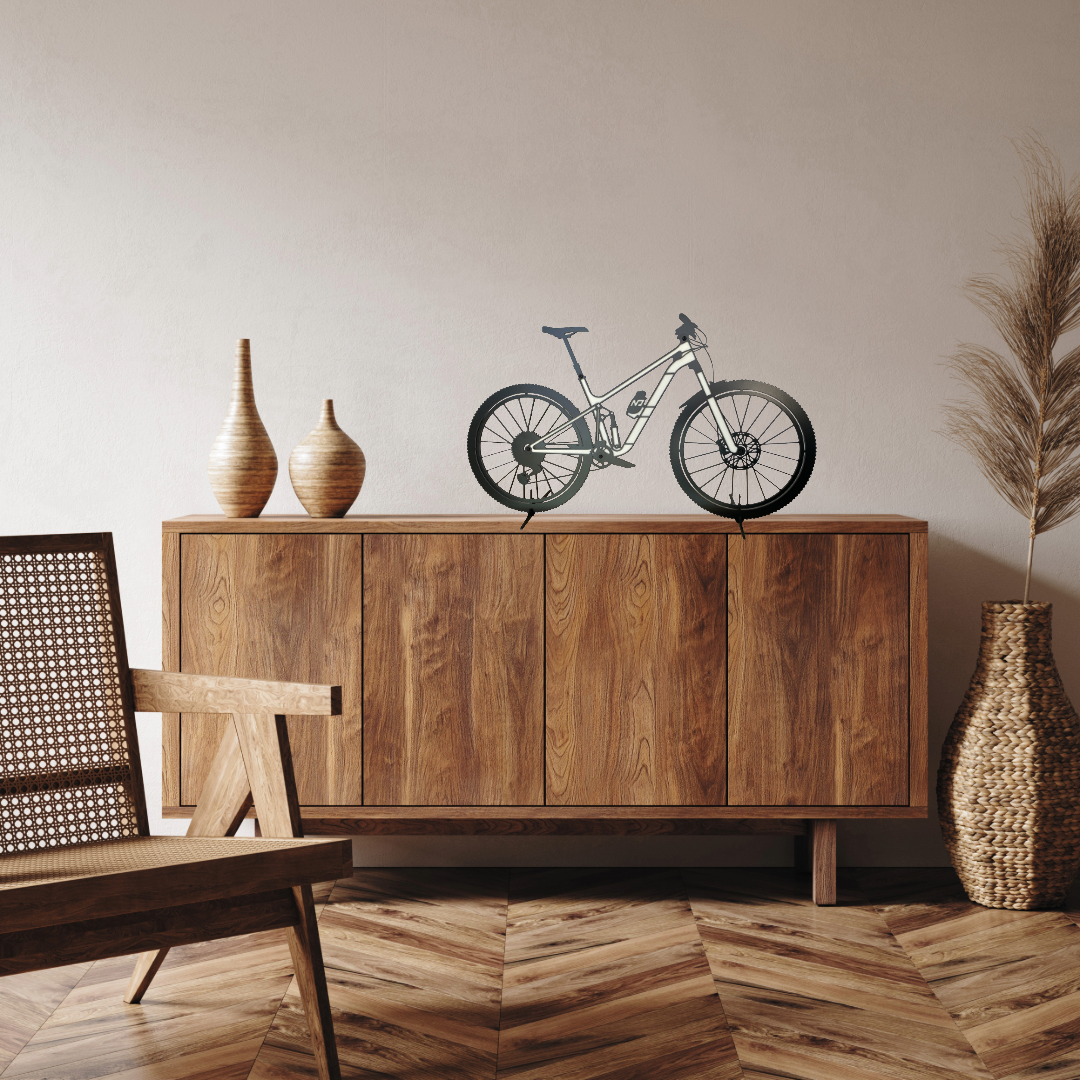 Silhouette vélo VTT en métal – Image 8