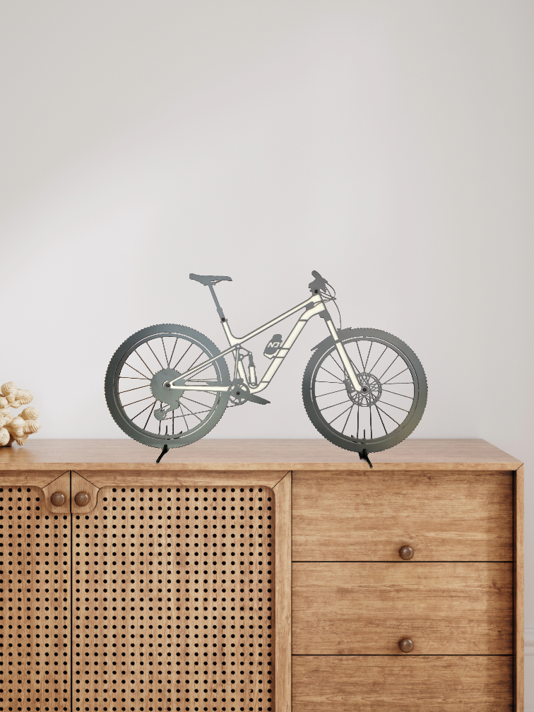 Silhouette vélo VTT en métal – Image 9